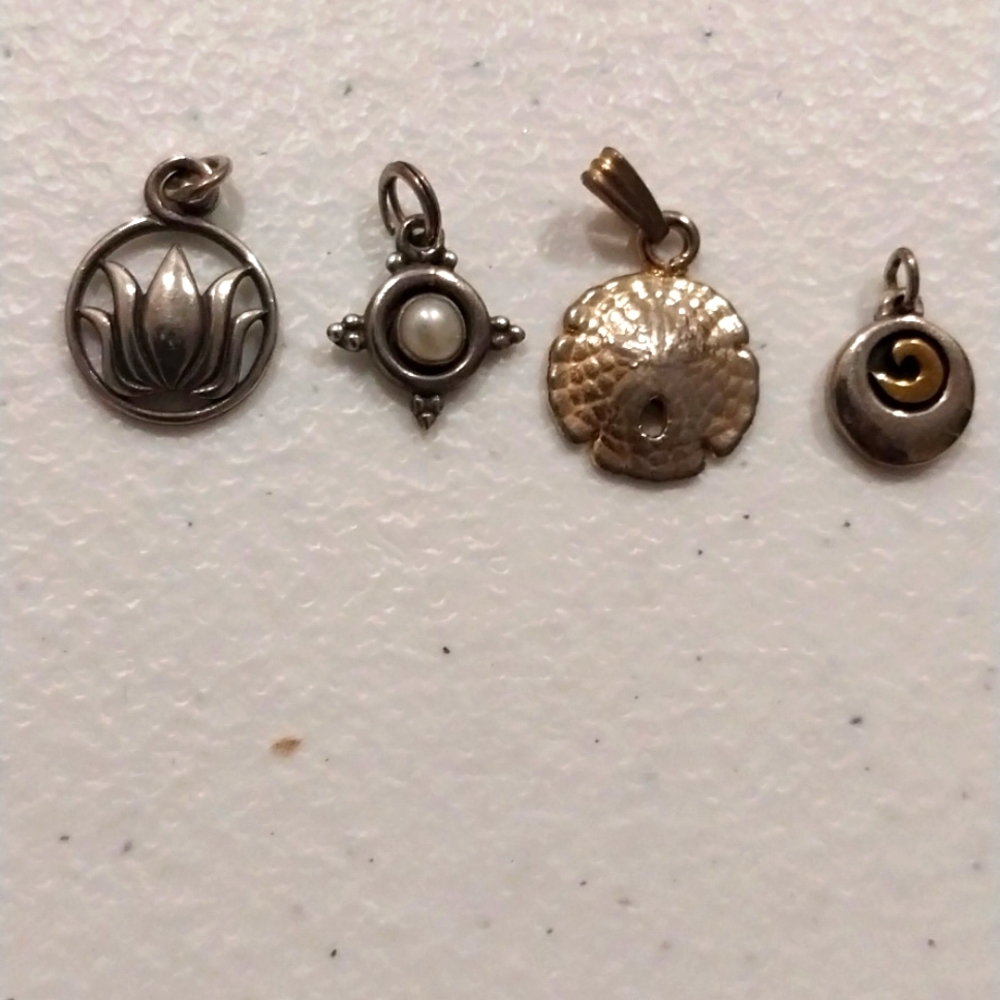 Set of 3 silver pendants EUC